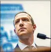  ?? PETE MAROVICH/THE NEW YORK TIMES 2019 ?? Mark Zuckerberg is expected to support reforms that would increase taxes on tech giants in Europe.