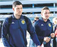  ??  ?? Scott Mckenna and Kenny Mclean with Scotland