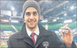  ?? SUBMITTED PHOTO/CAPE BRETON SCREAMING EAGLES ?? Cape Breton Screaming Eagles goaltender Kevin Mandolese made 17 saves for his first Quebec Major Junior Hockey League shutout as the Cape Breton Screaming Eagles blanked the Saint John Sea Dogs 4-0 on Wednesday at Harbour Station.