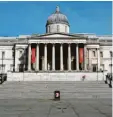  ?? Foto: Matt Dunham, AP, dpa ?? Kein Besucher weit und breit: die National Gallery in London.