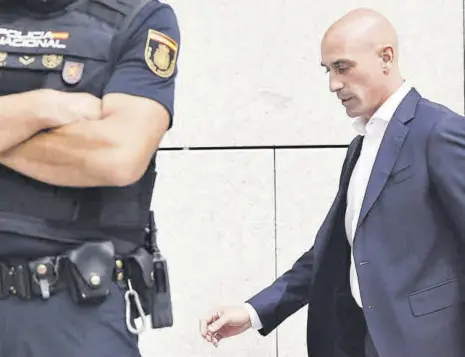  ?? // EFE ?? La Fiscalía solicita dos años y medios de prisión para Luis Rubiales