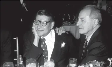  ??  ?? 1994. Pierre Bergé e Yves Saint Laurent.