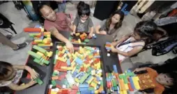  ?? DONALD MIRALLE/THE NEW YORK TIMES ?? Lego is “a medium through which ideas can be expressed,” according to a new book of essays called LEGO and Philosophy: Constructi­ng Reality Brick by Brick.