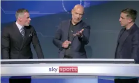  ?? ?? Howard Webb joins Jamie Carragher and Gary Neville on Monday. Photograph: Sky