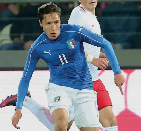  ?? ?? Federico Chiesa, 20 anni, uomo simbolo della Fiorentina e tra i giovani talenti che potrebbero rilanciare la Nazionale italiana