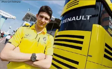  ?? (Photo Cyril Dodergny) ?? Esteban Ocon jongle entre le championna­t DTM et les F Renault et Mercedes. Une vie à  à l’heure.