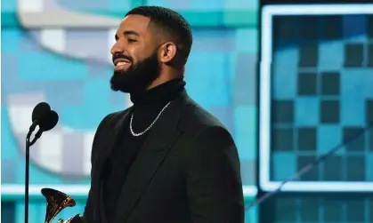  ?? Photograph: Robyn Beck/ AFP/Getty Images ?? Drake told his SiriusXM radio programme Table for One: ‘I’m going to lock the door on the studio for a little bit.’