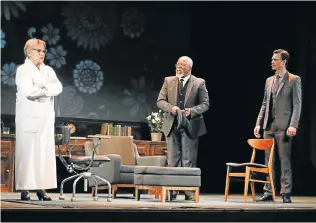  ??  ?? STAR POWER: Sandra Prinsloo, John Kani, centre, and Jacques Bessenger appear in ‘So Ry Miss Daisy’ tonight and tomorrow at the Opera House
