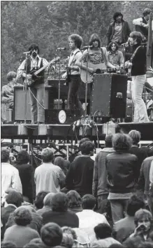  ?? DENI EAGLAND/ VANCOUVER SUN FILES ?? The Flying Burrito Brothers perform at the Vancouver Pop Festival on Aug. 24, 1969. The festival was a financial disaster for organizers.