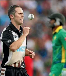  ??  ?? Todd Astle played two Twenty20 internatio­nals against Pakistan in January 2016.