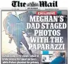  ??  ?? The Daily Mail tabloid broke the staged-photo scandal.