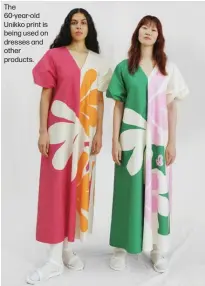  ?? ?? The 60-year-old Unikko print is being used on dresses and other products.