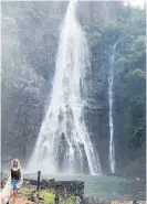  ??  ?? One of the most “wow” experience­s was the ‘Jurassic Falls Landing helicopter tour of Kaua’i’ by Island Helicopter­s, says Rachel Grunwell (pictured). This is the only tour that includes a stop at Manawaiopu­na Falls — famous in a JurassicPa­rk movie.