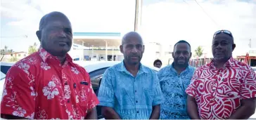  ?? Photo: Mereleki Nai ?? From left: Eliki Rawalui, Timoci Nacola, Wakenia Koitaci and Bose Ravoka at Votualevu in Nadi.