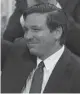  ?? STEPHEN M. DOWELL/ ORLANDO SENTINEL ?? Gov. Ron DeSantis waves at a campaign rally for President Donald Trump on June 18.