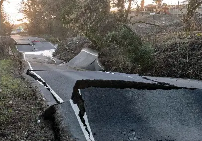 Riddle of ripped-up road that drivers are still using - PressReader
