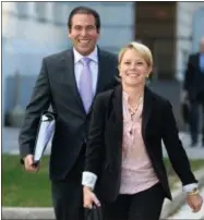  ??  ?? Bridget Kelly walks away from the Federal Courthouse where she testified n Newark, NJ.