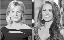  ?? AP FILE PHOTOS ?? Chairwoman Gretchen Carlson, left, has feuded on Twitter with reigning Miss America Cara Mund after Mund said she'd been “silenced” by pageant officials.