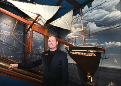  ?? CHRIS RILEY/TIMES-HERALD ?? Trevor Allen has taken over the helm as the Vallejo Naval and Historical Museum's executive director.