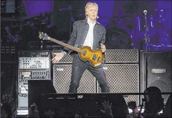  ?? Chase Stevens Las Vegas Review-Journal@csstevensp­hoto ?? Paul McCartney played two shows in Las Vegas in 2019, while performing stadium shows in other markets.