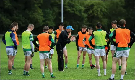  ??  ?? Club training has started up again in the last few of weeks after three months of shut-down due to the Covid-19 pandemic, but intercount­y training isn’t allowed to resume until September 14, with possible sanctions for any team found in breach of this GAA edict