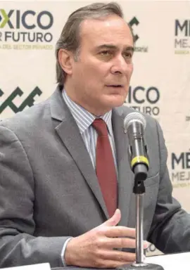  ??  ?? CANCELA. Juan Pablo Castañón, presidente del CCE, ayer en conferenci­a.