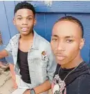  ?? COURTESY ?? Donnell Rochester, left, and his friend Javon Dorsey are shown together in a photo.