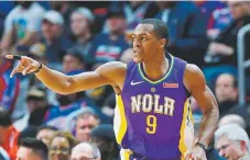  ?? Associated Press file ?? Rajon Rondo, who played last season for New Orleans Pelicans, has an NBA championsh­ip ring from the Celtics and now hopes for another from the Lakers.
