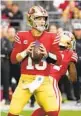  ?? RICK SCUTERI AP ?? 49ers quarterbac­k Brock Purdy is still a great option despite throwing four picks last week.