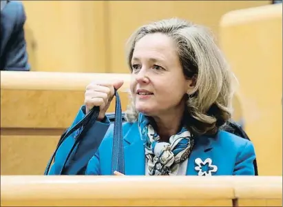  ?? EMILIA GUTIÉRREZ ?? Nadia Calviño, ministra d’Economia