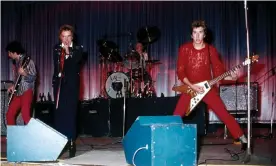  ?? Photograph: Chris Morphet/Redferns ?? The Sex Pistols at Queensway Hall, Dunstable, October 1976. ‘Sanneh pledged his allegiance to punk in high school’.