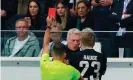  ?? ?? David Moyes was sent off in the second half. Photograph: Peter Cziborra/Action Images/Reuters