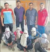  ?? HT PHOTO ?? The accused in police custody in Karnal on Tuesday.