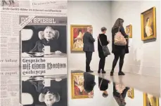  ?? FOTO: MEIKE BOESCHEMEY­ER ?? Die Bundeskuns­thalle in Bonn zeigt Werke aus der umstritten­en Sammlung unter dem Titel „Bestandsau­fnahme Gurlitt. Der NS-Kunstraub und die Folgen“.