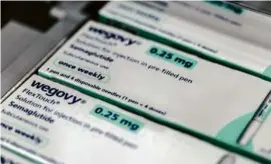  ?? CARSTEN SNEJBJERG/BLOOMBERG ?? A new class of weight loss medication­s, including Wegovy, has changed the landscape for obesity treatments.