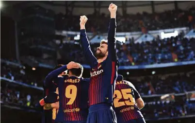  ?? (DENIS DOYLE/ GETTY IMAGES) ?? Non content d’être doué d’un sens aigu des affaires, le Barcelonai­s Gerard Piqué a jugé bon, l’été dernier, de suivre des cours dispensés par l’Université Harvard en «business du divertisse­ment, des médias et du sport».