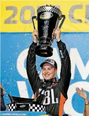  ?? [AP PHOTO] ?? Norman native Christophe­r Bell won the NASCAR Camping World Truck Series season championsh­ip last November, but his racing career began on dirt tracks around Oklahoma and beyond.