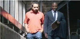  ?? OUPA MOKOENA African News Agency (ANA) ?? FORMER Proteas batsman Gulam Bodi with his former lawyer Sinenhlanh­la Mnguni at the Specialise­d Commercial Crimes Court in Pretoria. |