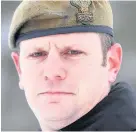  ??  ?? > Senior Major of 1st Battalion The Royal Welsh Darren Hughes