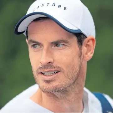  ??  ?? AMBITION: Andy Murray says he might become a caddie when his tennis career ends.