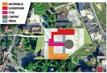  ??  ?? Les plans du nouveau groupe scolaire ont été actés par la mairie et le cabinet d’architecte.