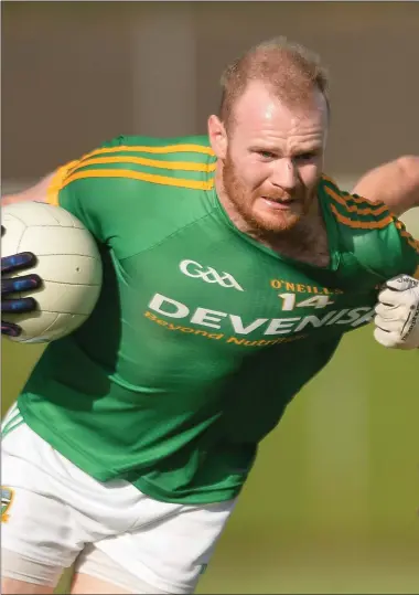  ??  ?? Sean Tobin made a big impact from the subs bench, but it still wasn’t enough to secure victory for Meath as they