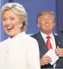  ?? CHIP SOMODEVILL­A, GETTY IMAGES ?? By their Oct. 19 debate, Hillary Clinton and Donald Trump each spent about $ 50 million for themonth.