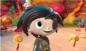  ?? ?? Arkie (voiced by Jillian Nguyen) is the anthropomo­rphised goth octopus protagonis­t in Australian animated feature film Scarygirl