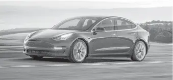  ?? Tesla ?? Consumer Reports handed the Tesla Model 3 a crushing review, breaking a string of plaudits.