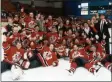 ?? PROVIDED PHOTO: AMERICAN HOCKEY LEAGUE ?? The 1994-95 Albany River Rats celebrate a Calder Cup championsh­ip with a 4-0 sweep at Fredericto­n.
