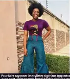  ?? (DR) ?? Pour faire rayonner les stylistes nigérians trop méconnus à son goût, Chimamanda Ngozi Adichie s’affiche souvent avec leurs créations sur son compte Instagram.