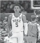  ?? ROB KINNAN/USA TODAY SPORTS ?? Duke freshman forward Paolo Banchero is expected by many to be the top pick in next year's NBA Draft.
