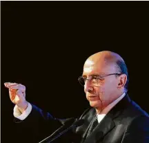  ?? Moacyr Lopes Junior/Folhapress ?? Ministro Henrique Meirelles (Fazenda), em evento em SP