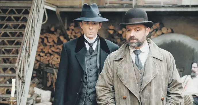  ?? PICTURE: PETRO DOMENIGG. ?? UNLIKELY DOUBLE ACT: Max Liebermann (Matthew Beard) and Oskar Rheinhardt (Juergen Maurer) have more crimes to solve as Vienna Blood returns for a second series.